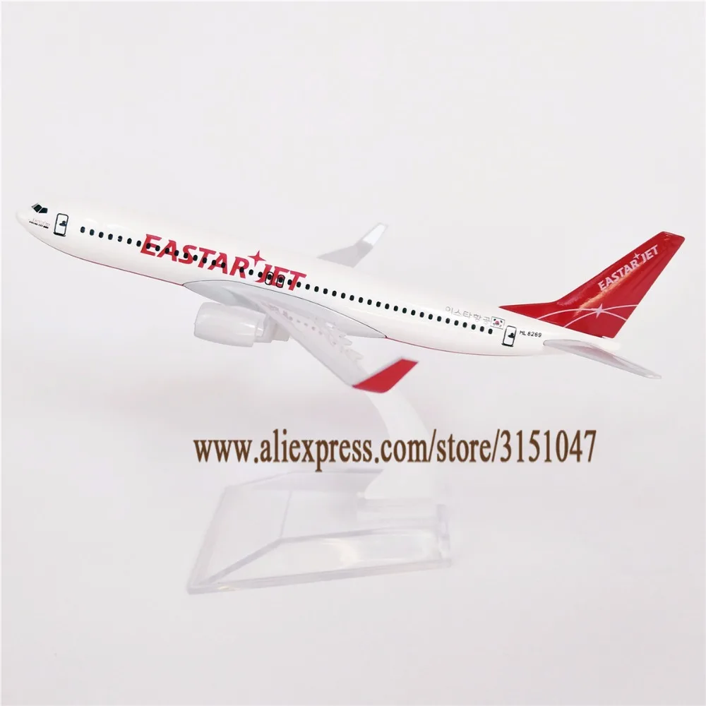 Летательный аппарат EASTAR JET Airline Boeing 737 модель летного аппарата металлический