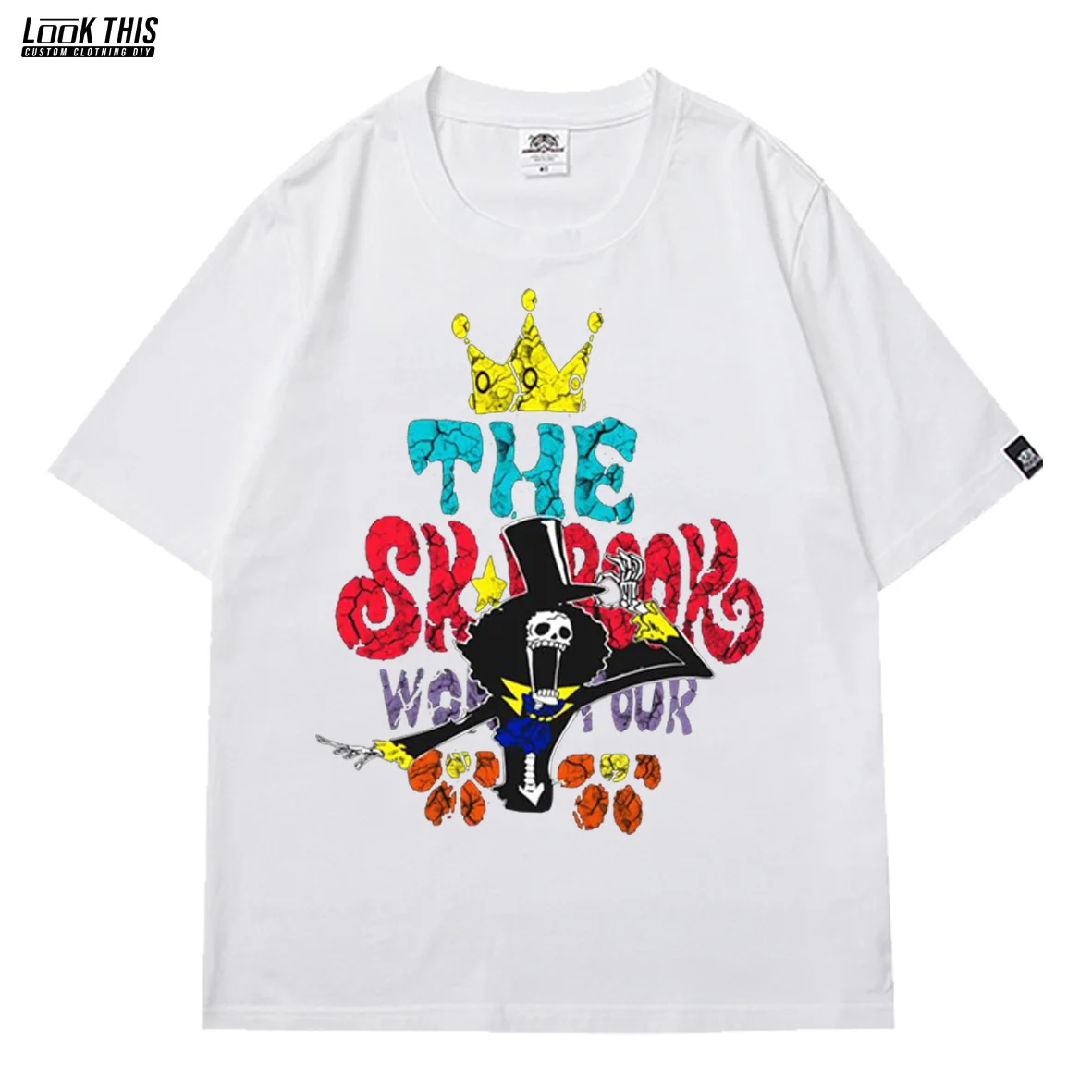 

Anime ONE PIECE Printed Loose Woman Oversized T-shirt Girl 2021 Sunmer Short Sleeve Comfortable Soft Harajuku Woman T-shirts