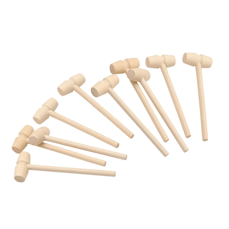 

10Pcs Craft Wooden Hammer Pounding Kids Educational Toys Children Gift