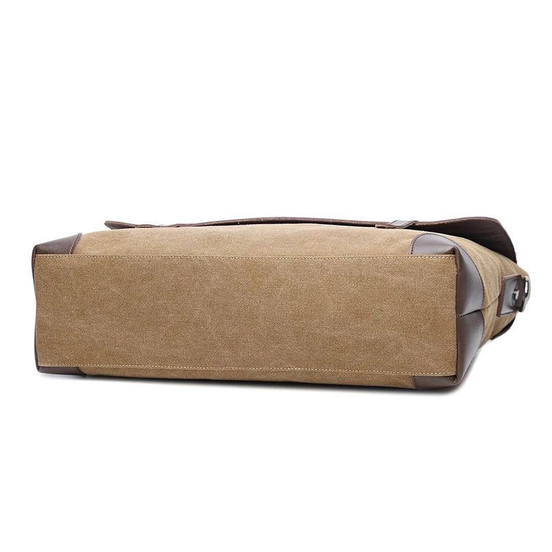 15 дюймов сумка холщовая кожаная через плечо мужская коричневая винтажная