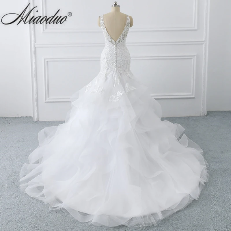 Miaoduo пикантные туфли с низким вырезом на спине кружевное свадебное платье