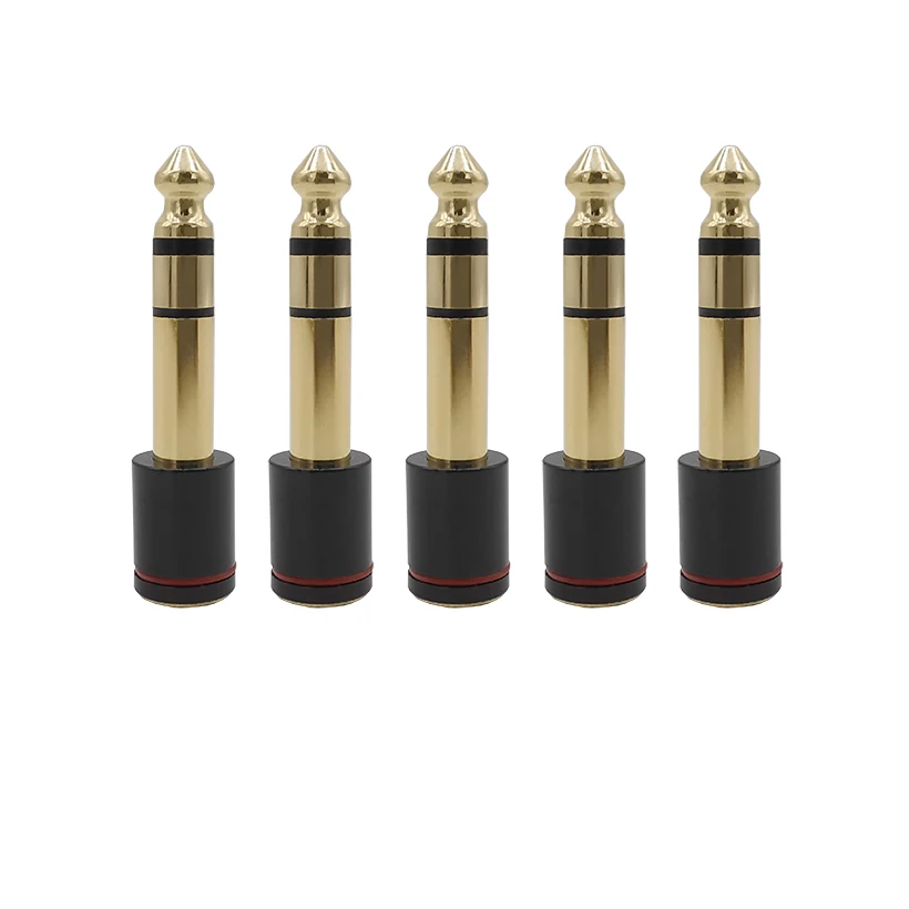 Аудиоадаптеры для стереонаушников с позолоченным штекером 6 35 мм и разъемом 1/4 3 5