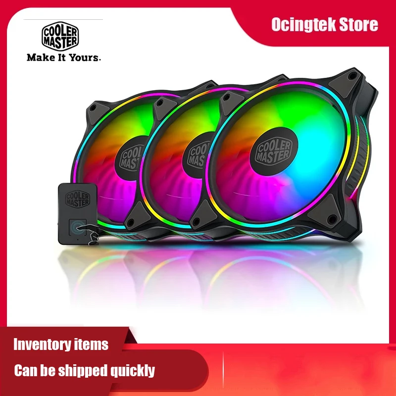 Кулер Мастер MasterFan MF120 Halo 3in1kit Дуо кольцо адресуемых RGB освещение 12 см 5V 3 пина