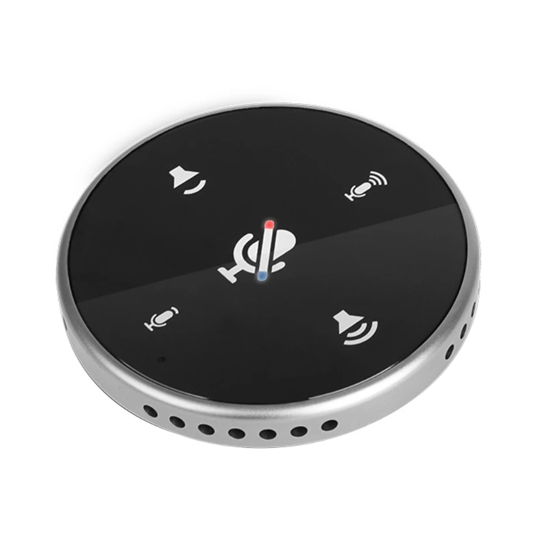 

Conference Microphone USB Omni-direction Audio Pickup Speakerphone Touch-Sensor Buttons to Mute/Volume for Streaming
