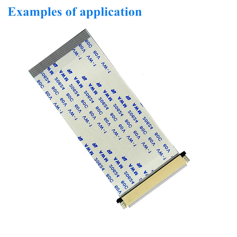 Плоский гибкий кабель FFC 100 шт. плоский FPC ЖК-кабель AWM 20624 80C 60 в интервал Φ FFC: 0 5 мм 1 4