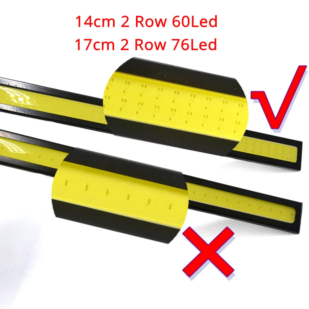 Светодиодные дневные ходовые огни 14 см 17 белые синие красные COB DRL поворотный