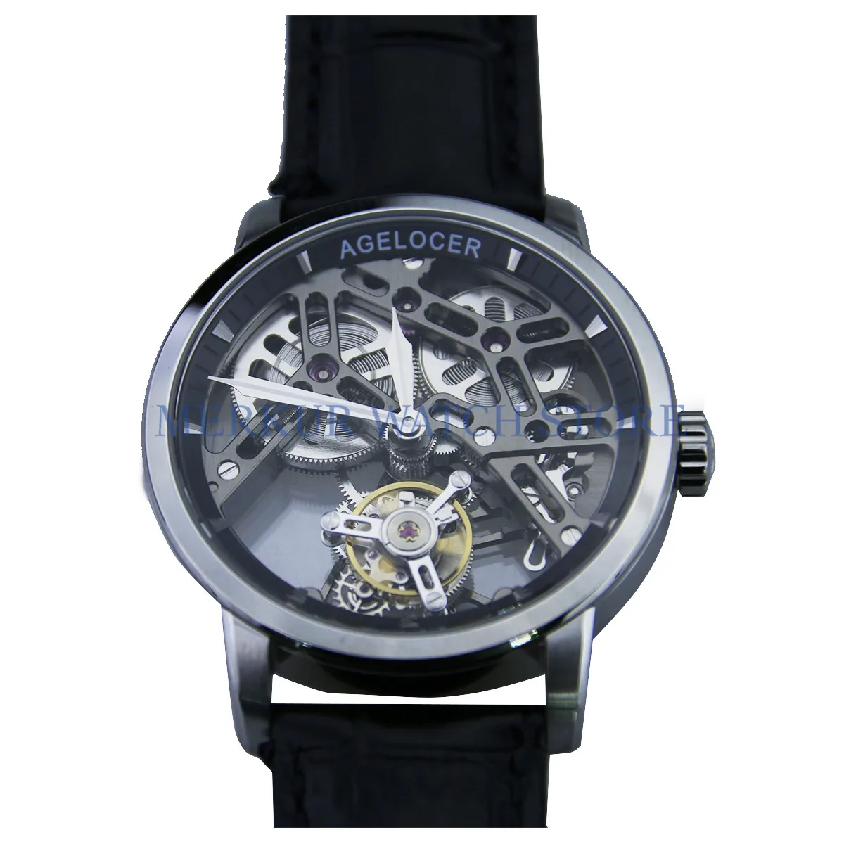 Роскошные Механические наручные часы AGELOCER Caliber.A 9001 с турбийоном|Мужские