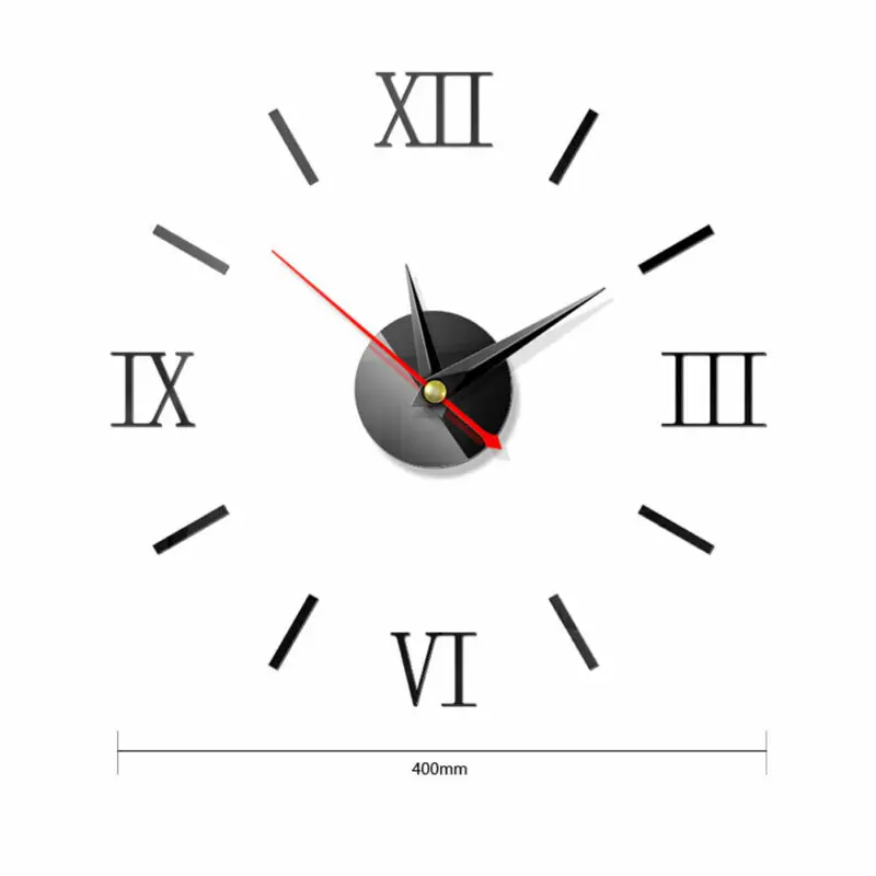 2020 Newest Creative Roman Wall Clock-Mirror Modern DIY Large Clock 3D Mirror Surface Sticker Home Decor Art Design | Дом и сад
