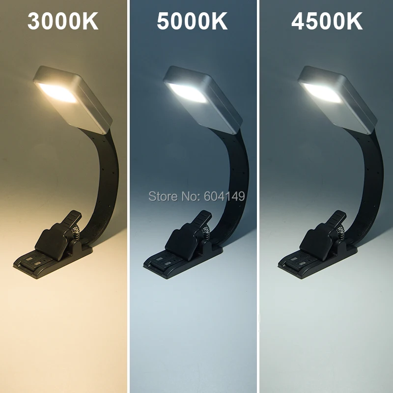 3 цвета перезаряжаемая электронная книга Светодиодная лампа для Kindle бумаги USB