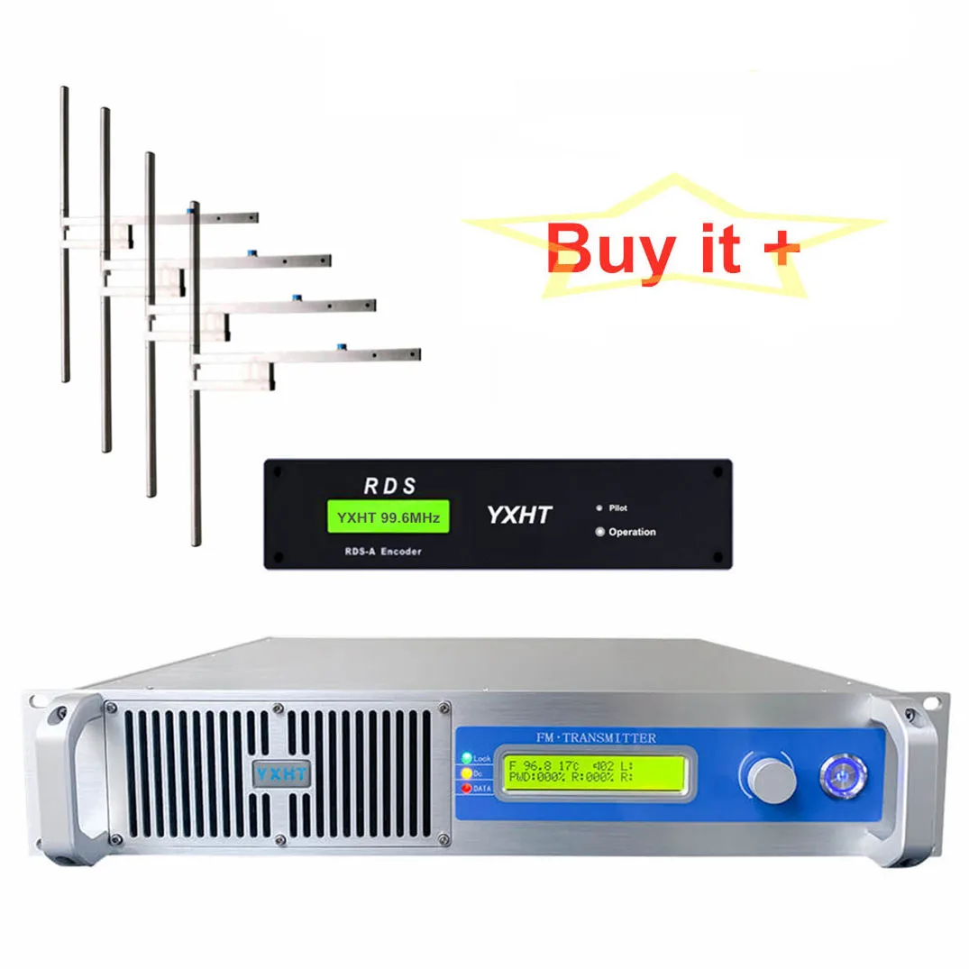 300W FM передатчик + 4-Bay антенна с цифровым Rds кодировщик радио данных Системы |