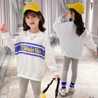 girls suits sweatshirts%c2%a0 pants kids cotton 2021 scoop spring autumn teenagers for 4 12 years children%c2%a0clothing set outfits