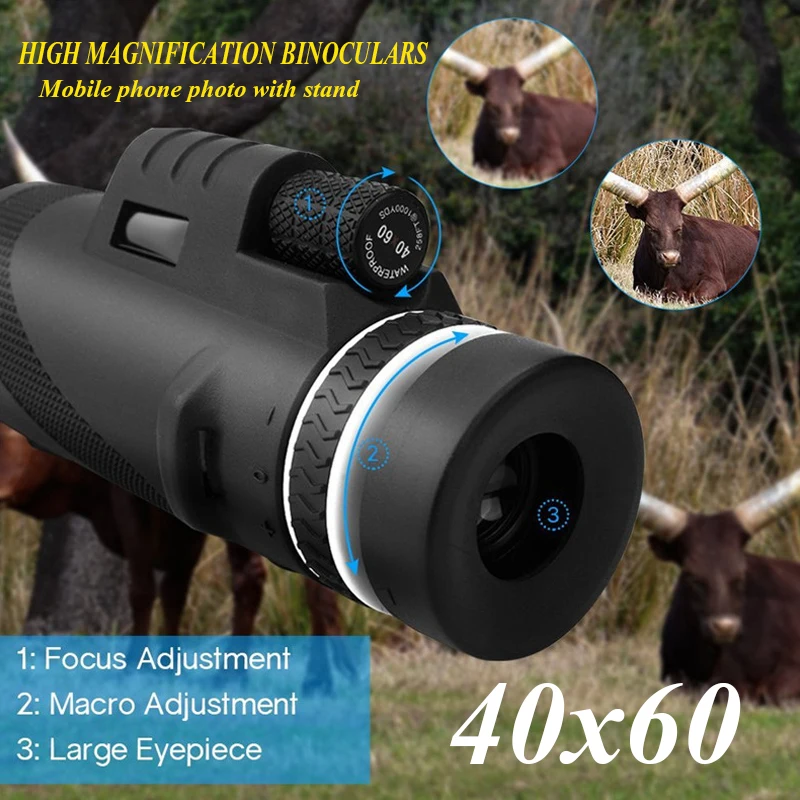 Очки для просмотра HD телескоп освещение измерительный Монокуляр 15 мм ABS