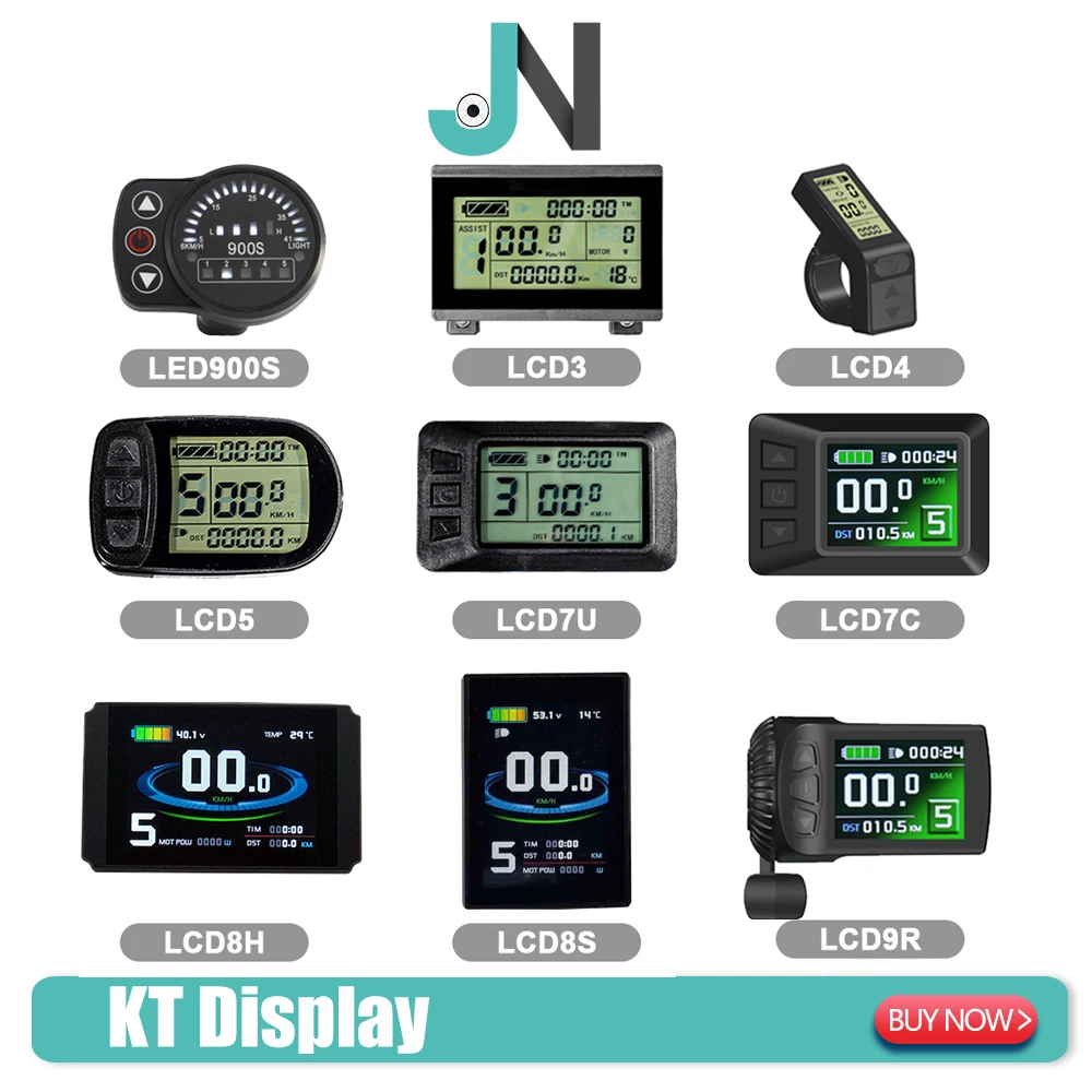 

Ebike KT LCD LED Display Waterproof SM Plug 24V36V48V72V LCD3 LCD4 LCD5 LCD7 LCD8H LCD9 LED880 LED900S for Electric Bicycle Kit