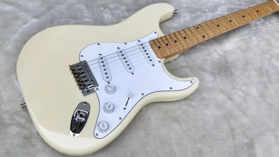 Белая накладка на электрогитару кремового цвета белая клен высокое качество