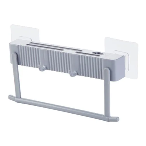 Кухонный настенный стеллаж для хранения ножей чистящие кисти инструменты полка