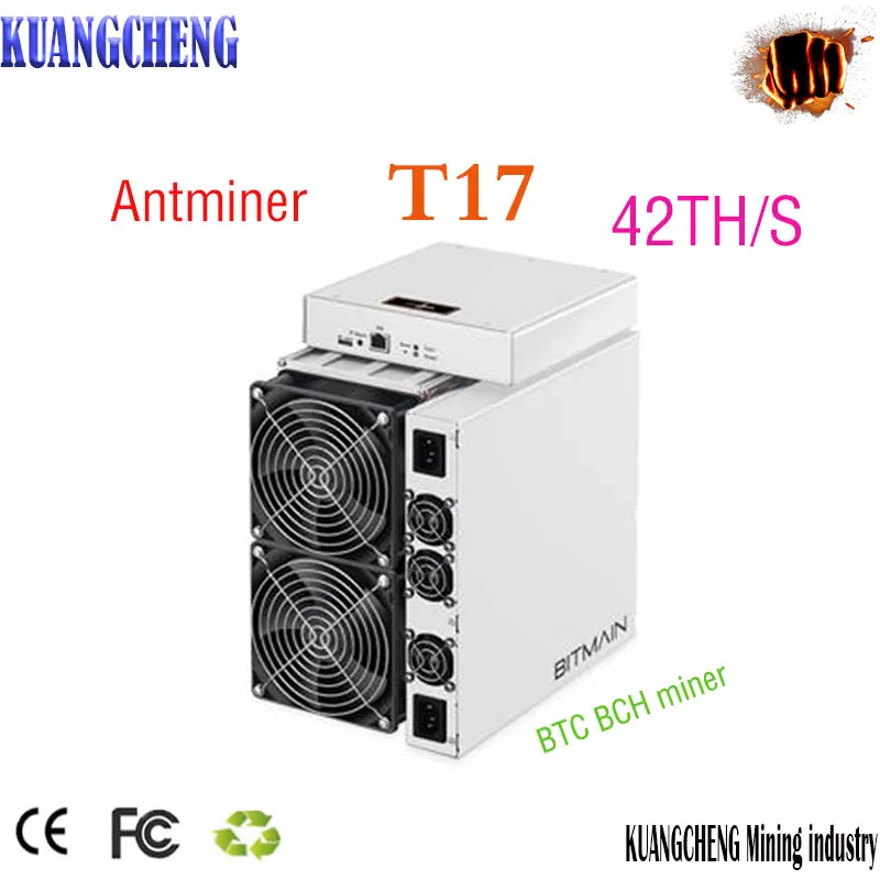 Used-80-90% new AntMiner T17 42T Asic Miner Sha256 Bitcoin BCH BTC Mining bitmain and PSU are better than WhatsMiner M3 M20S | Компьютеры