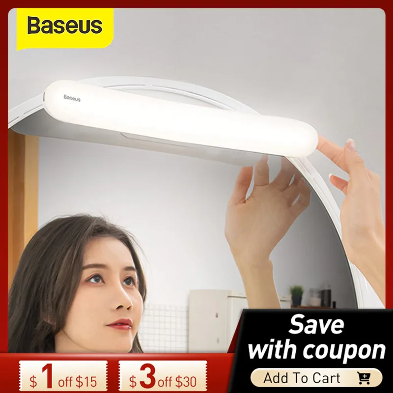 

Зеркало для макияжа Baseus со светодиодной подсветкой и USB-разъемом