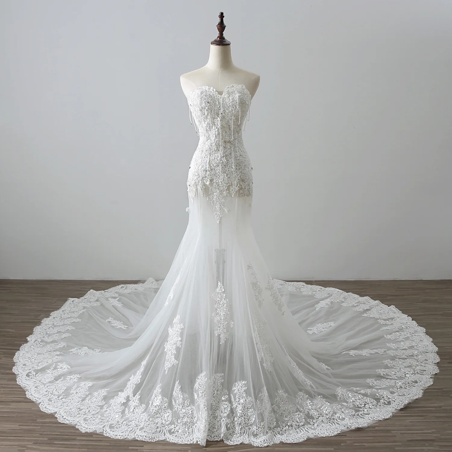 Mingli Tengda Эротическое с бисером свадебное платье аппликация сердце Свадебные