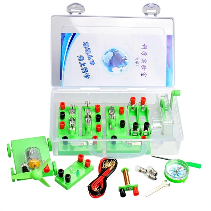 

Physics Labs Circuit Learning Kit Basic Electricity Discovery Principles Kit for Science Study Parallel Experiment Parts