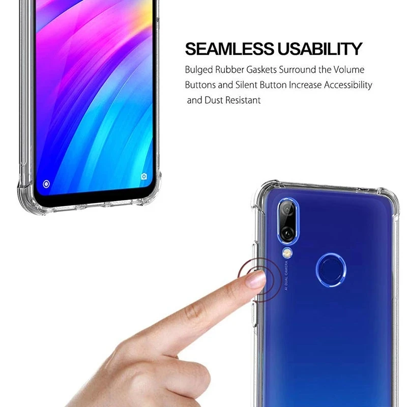 Силиконовый чехол для телефона Samsung Galaxy S20 Plus S20ultra прозрачный чехол-подушка