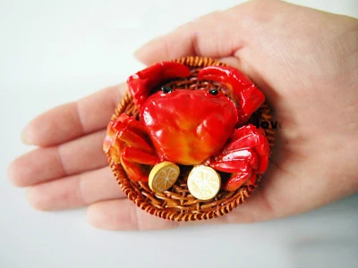Стерео морепродукты Омары краб красный Еда моделирование магнит на холодильник
