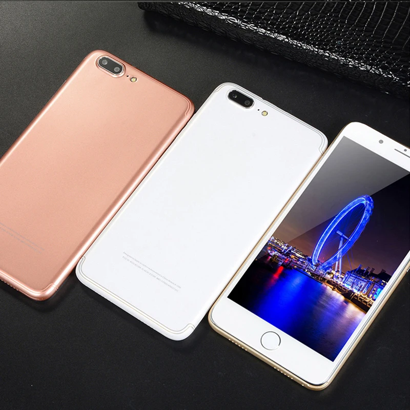 Глобальный язык 5 &quotдюймовый Android OS смартфон 7Plus смарт мобильный телефон Лицо ID
