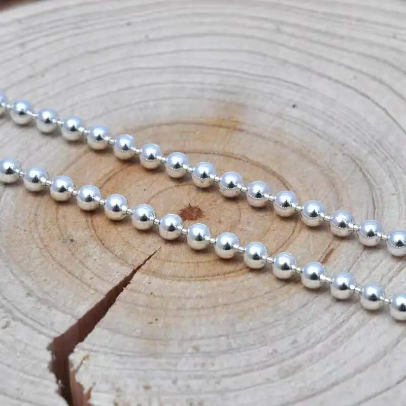 

Original Women Double love heart versus Love Heart 4mm Round Bead Bracelet S925 Sterling silver Luxury brands Jewelry Logo gift