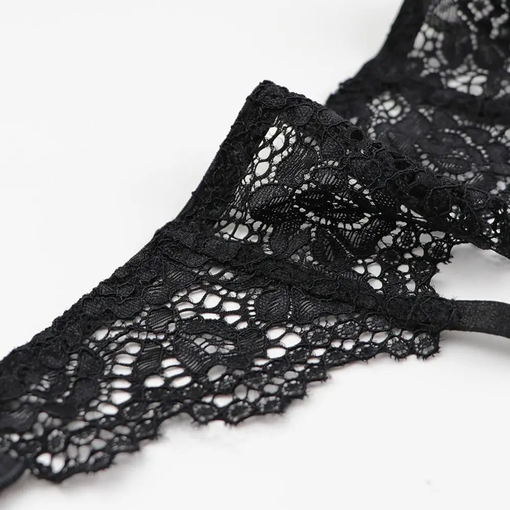 Пикантные женские кружевные черные/белые подвязки свадебные пояса и чулки 2