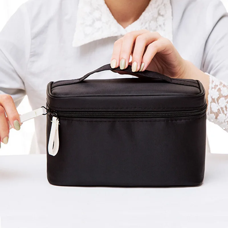 

Женская косметичка, вместительная портативная косметичка для кистей для макияжа, дорожная сумка для хранения, дорожные принадлежности для ...