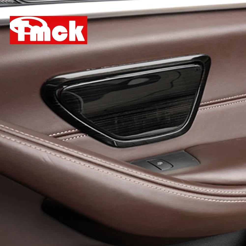 

For BMW 5 Series G30 2017 2018 2019 2020 Stainless Steel Car Accessories Rear Row Door Ash Soot Cover Trim Frame Sticker