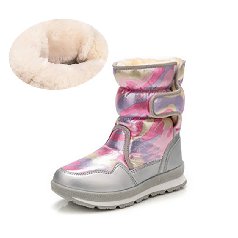 Обувь для девочек Новые ботинки Детские зимние Зимние теплые на нескользящей