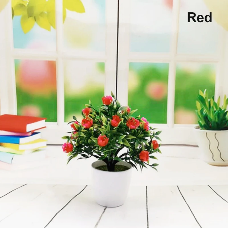 1 шт. имитация искусственного цветка Противоударная заданяя карликовые деревья