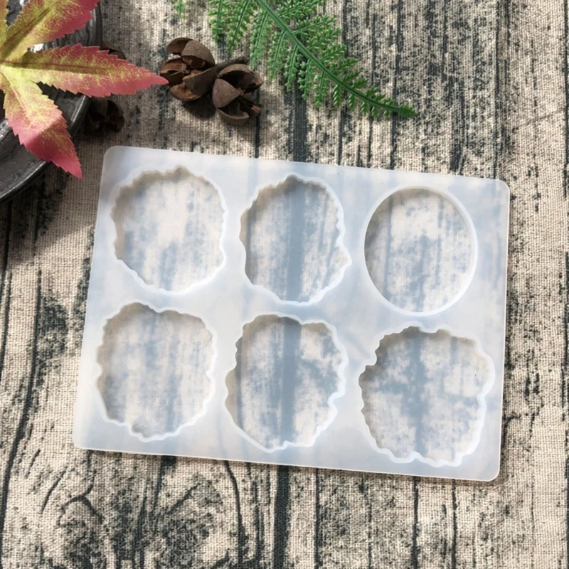 

Crystal Epoxy Resin Mold Round Mobile Phone Bracket Holder Silicone Mould Handmade DIY Crafts CellPhone Grips Tool
