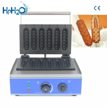 110V/220V Commercial Electric Waffle Sausage Maker Non-stick Crispy French Hot Dog Lolly Stick Muffin Hot Dog Machine Grill
