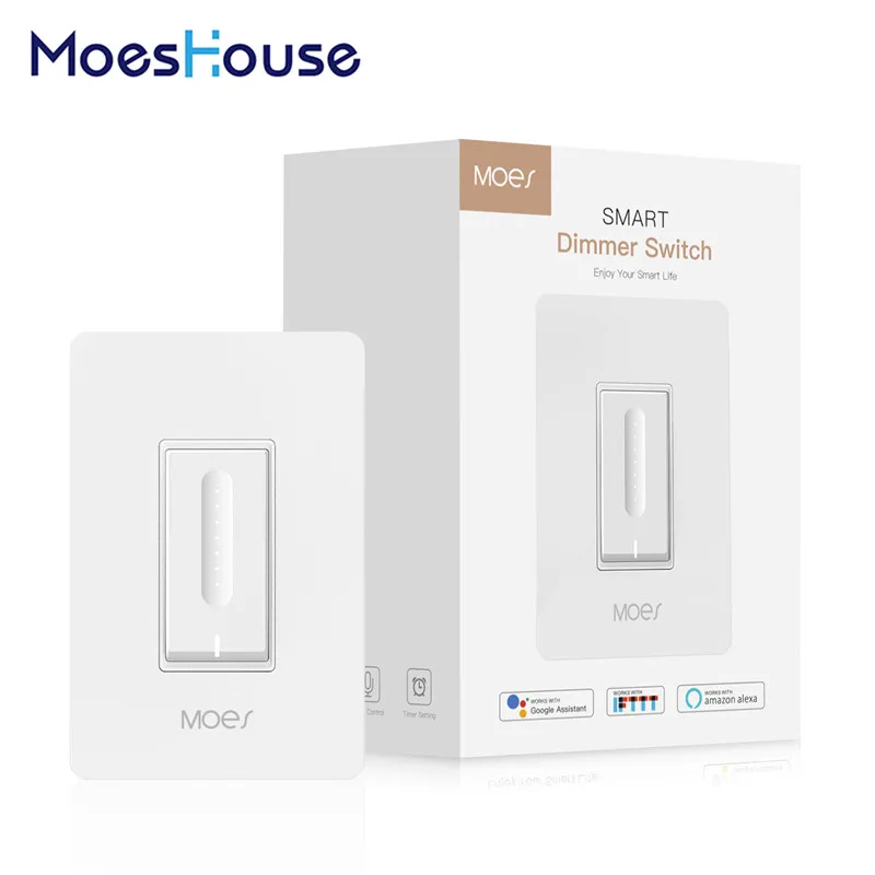 Умный светильник диммер Wi Fi элегантный дизайн совместим с Alexa Google Home для