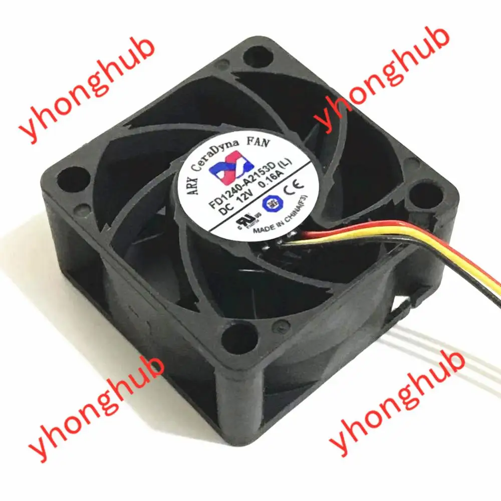 ARX FD1240 A2153D DC 12V 0.16A 40x40x20 мм 3 провода Сервер вентилятор охлаждения|Кулеры и системы