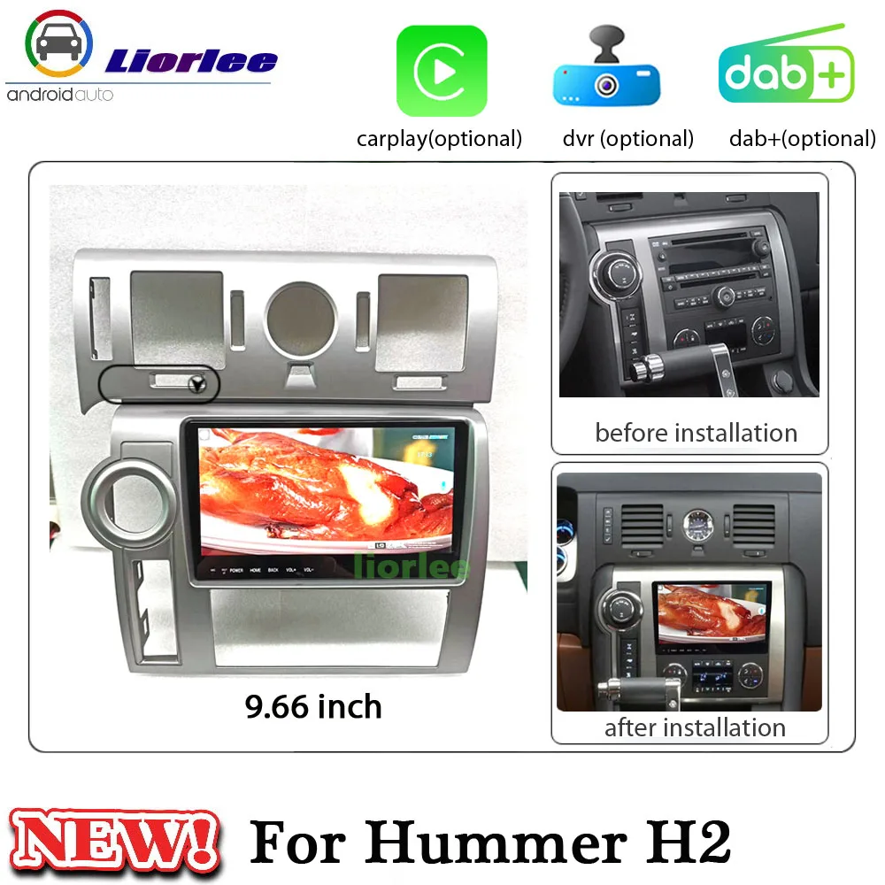 

9.66 Inch Car Radio Android Player For Hummer H2 2002-2009 GPS Navigation Autoradio Multimedia Audio Video Stereo Carplay System