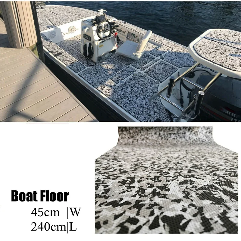 

EVA Foam Faux Teak Boat Decking Sheet Non-Skid Self-Adhesive Sea Deck Marine Yacht RV Boat 45X240cm Camouflage