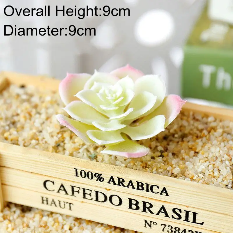 Белый искусственный бонсай из суккулентов Плант для украшения дома свадьбы