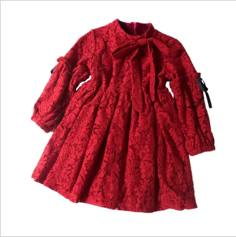 Платье для девочек-подростков зимнее утепленное рождественское платье девочек