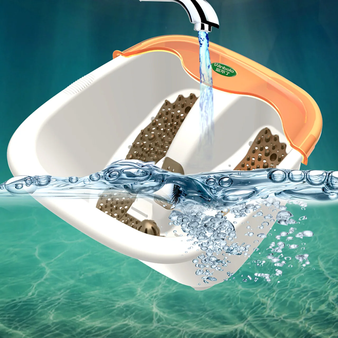 Раздельная ванна для ног автоматическая Массажная раковина электрическая с