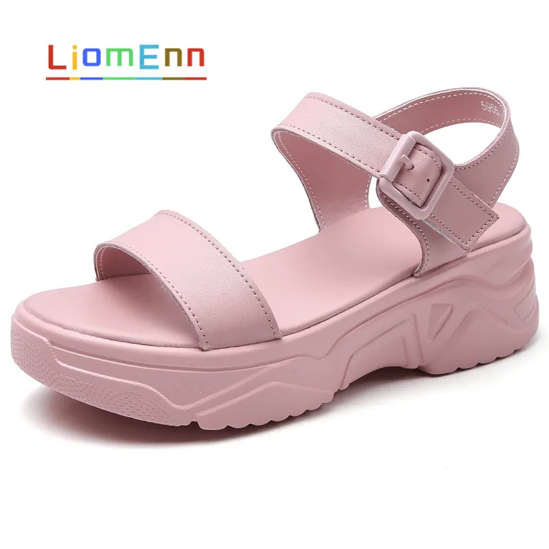

Ladies Platform Sandals Women Shoes 2021 Summer Pink Black White Sandals Platform Female Casual Shoes zapatos chaussure femme