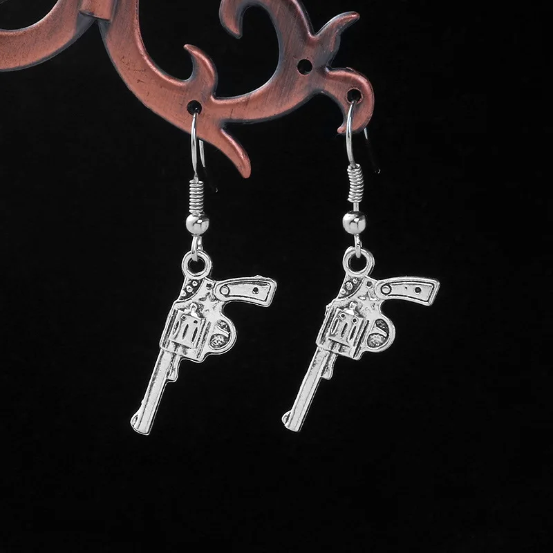 

Korea Fashion Earrings Jewelry Grunge 2021 Trend Cold Crucifix Cross Earrings For Women Skeleton Earrings 2021 INS Charms Sale