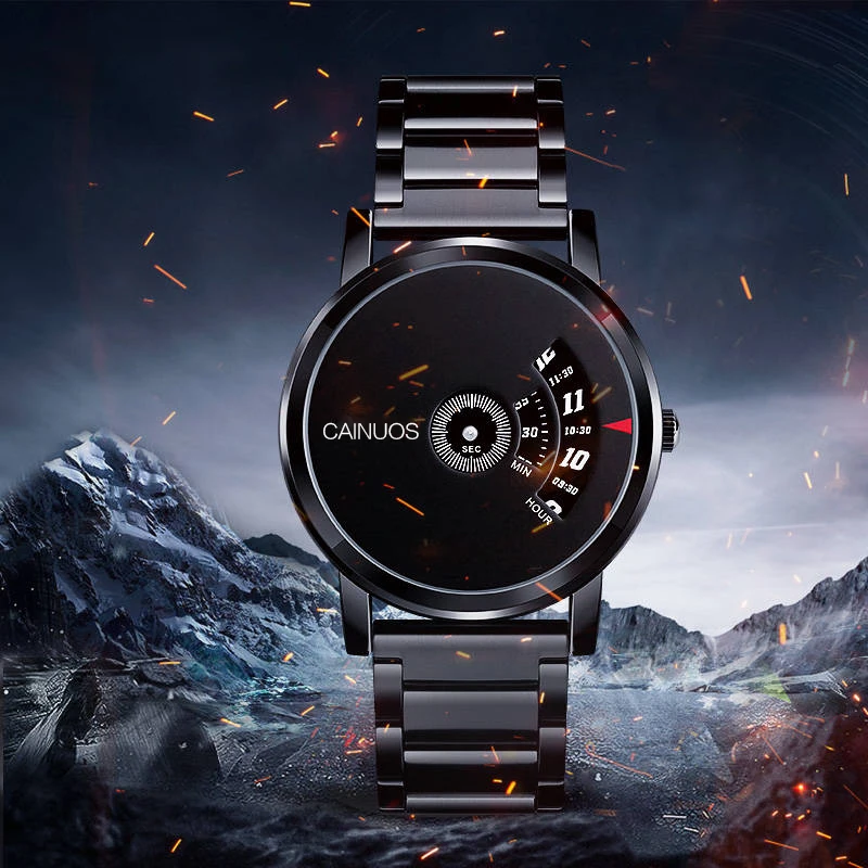 

CAINUOS Luxury Brand man watch Business Men's Wristwatches Waterproof Clock Male fashion watch vacuum plated case man watch2021