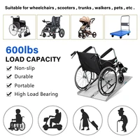 3ft 600lbs portable wheelchair ramp aluminium foldable for steps stairs doorways mobility scooters mini moto