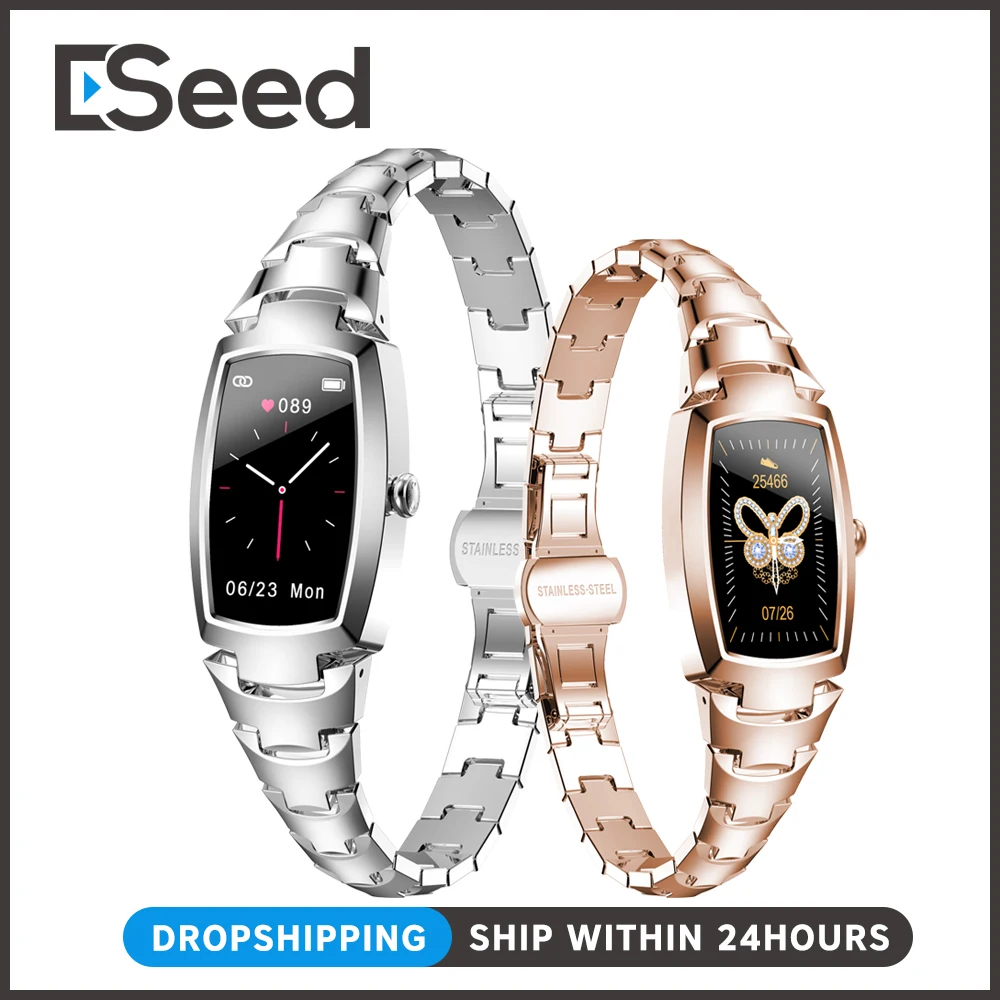 

ESeed Fashion women's watches Smart Watch Heart Rate Blood Pressure Pedometer Fitness Tracker Waterproof Women Smartwatch
