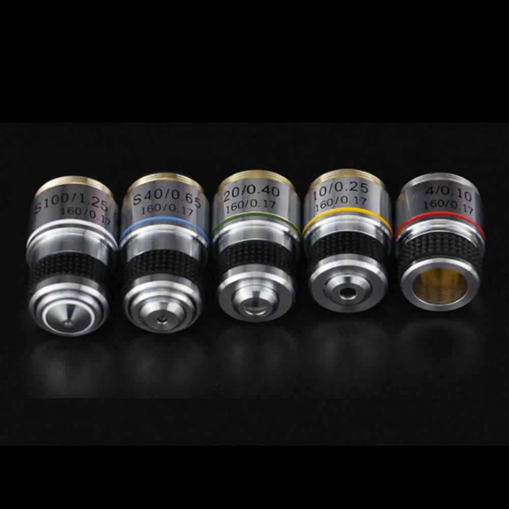 

Микроскоп Agnicy 185, Ахроматический, трехмерный объектив 4X, 10x, 20x, 40x, 60x, 100x, высокоточный, с медным сердечником, профессиональный