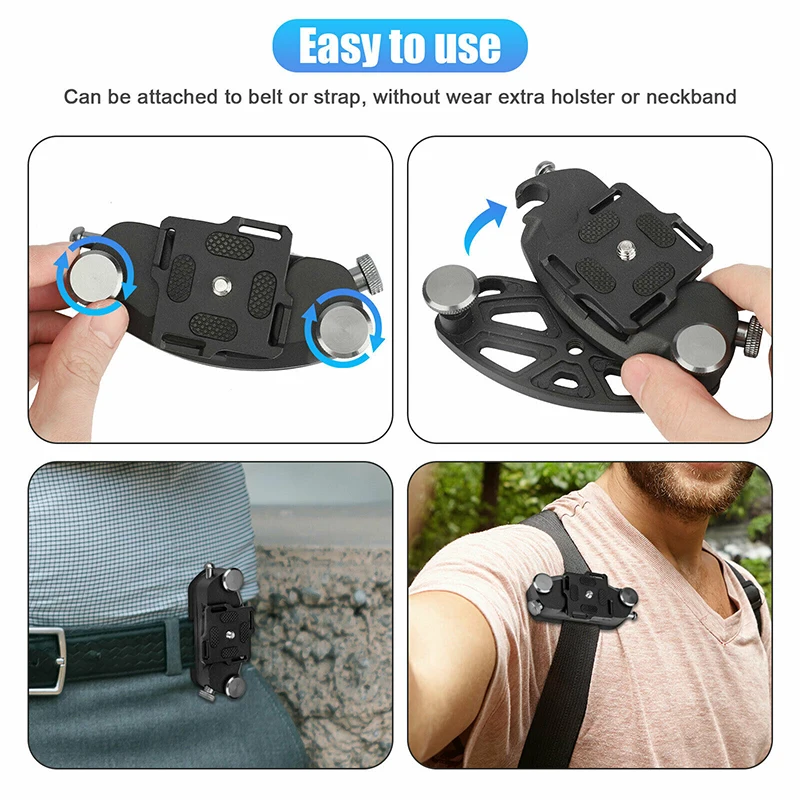 1 шт. металлический зажим для ремня камеры рюкзак-кобура ремень вешалка мужчин