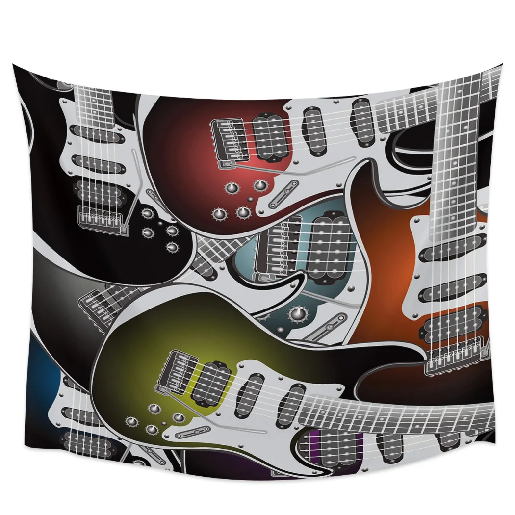 Электрическая гитара настенное украшение покрывало художественное одеяло