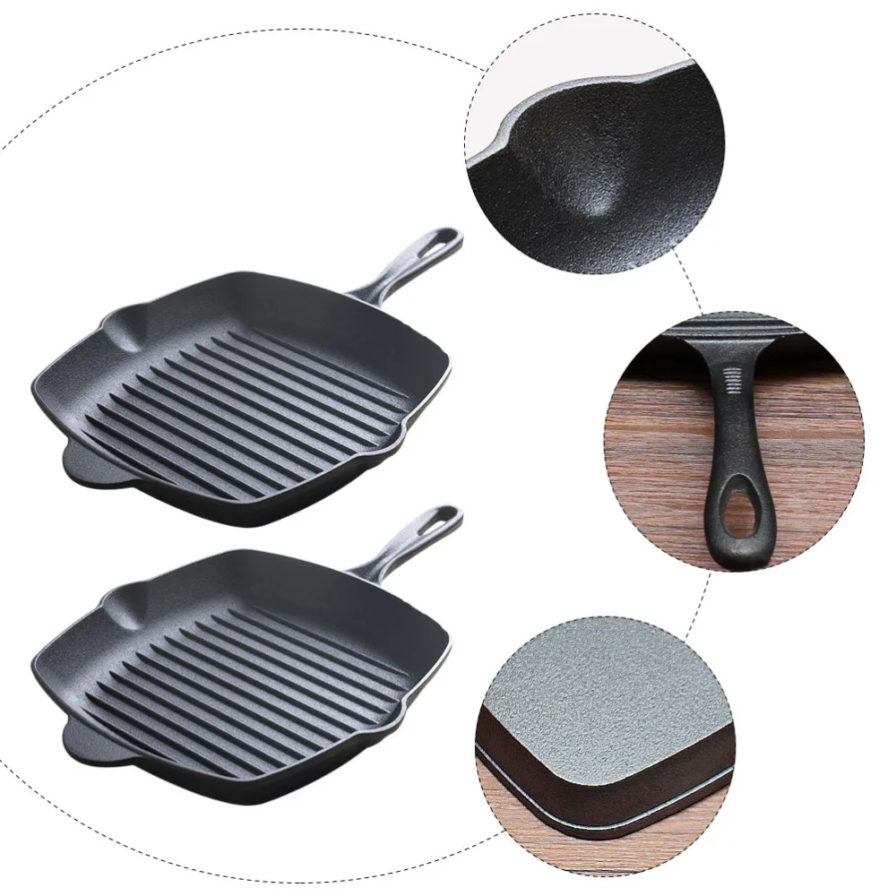 

2pcs Cooking Egg Ham Pans Breakfast Maker Cookware Frying-pan Induction Cooker